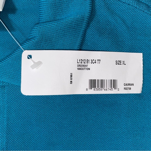 Lacoste Polo Caiman Blue Shirt- Size XL (7) - Picture 5 of 7